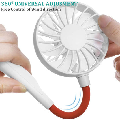 NeckBAND Fan- Rechargeable Portable Neck Fan with 3 Level Fan Speed