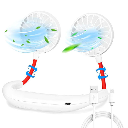 NeckBAND Fan- Rechargeable Portable Neck Fan with 3 Level Fan Speed